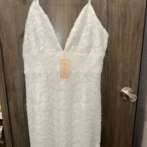 Hutch White Lace Mini Dress